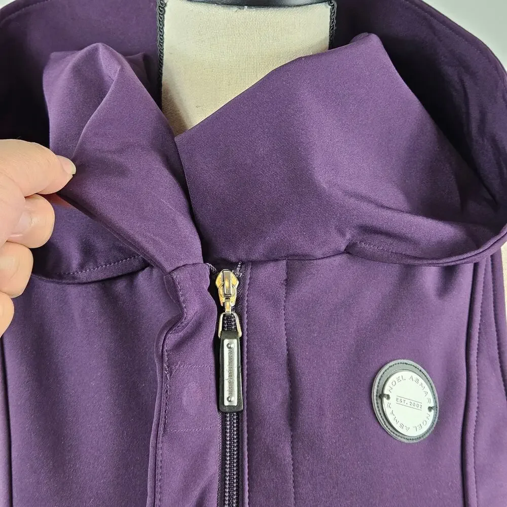 Noel‎ Asmar Equestrian Women's Riding Vest Soft Shell Hooded Purple | XXS